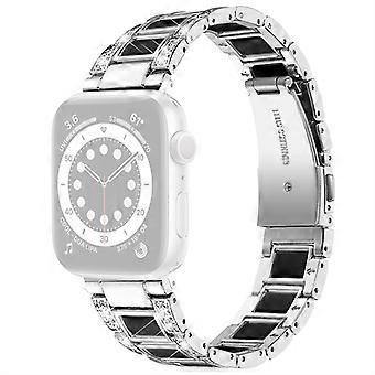 For Apple Watch Series 11 10 42mm/9 8 7 41mm/SE3 SE2 SE 6 5 4 40mm/3 2 1 38mm Rhinestones Resin Wris