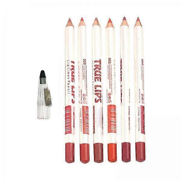 Lip Liner Set 4x6 Pieces Matte Waterproof Smooth Glide for Precise Definition Longlasting Finish