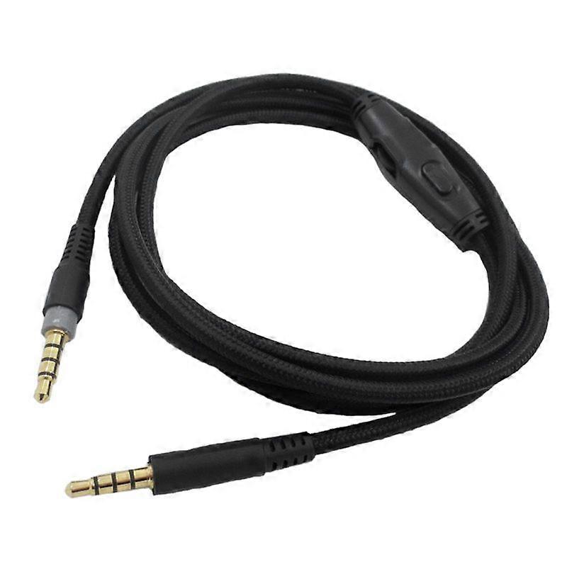 For -HyperX Cloud Alpha/-HyperX Cloud Core Flight Headphone Cable with Volume Control Sound Control 