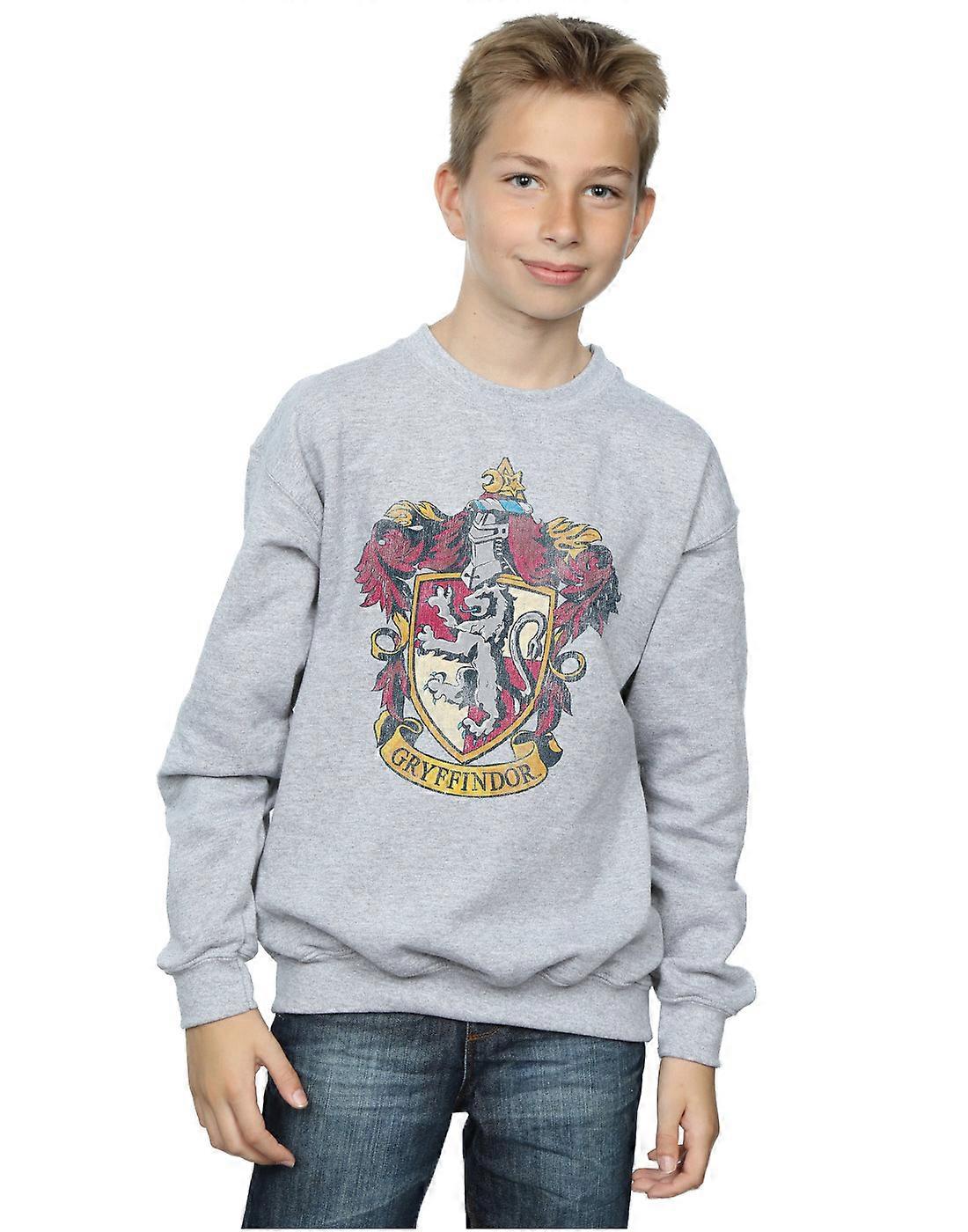 Harry Potter Boys Gryffindor Distressed Crest Sweatshirt
