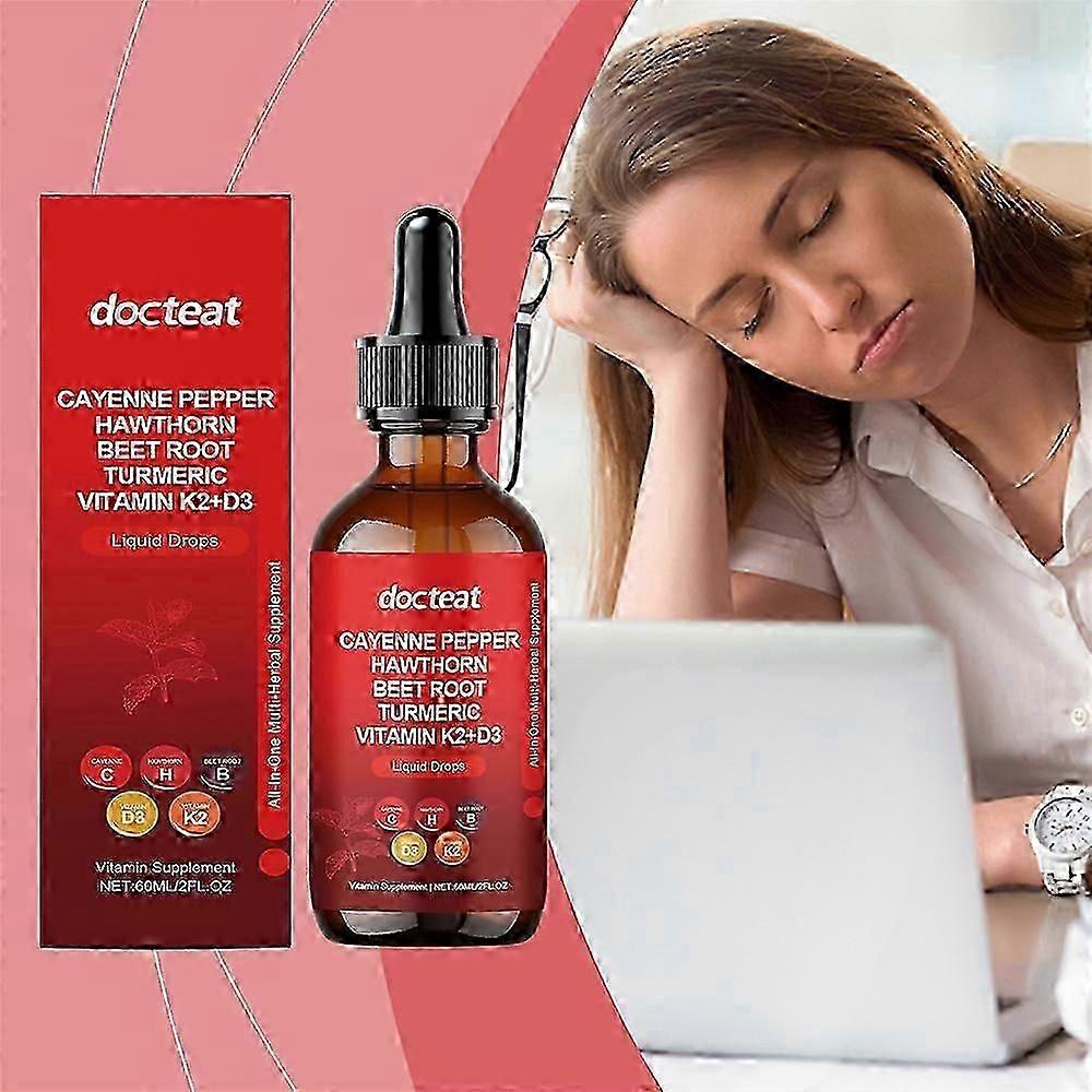 Cayenne Pepper Drops, Aeluro Cayenne Pepper Liquid Drops, Containing Hawthorn Beetroot