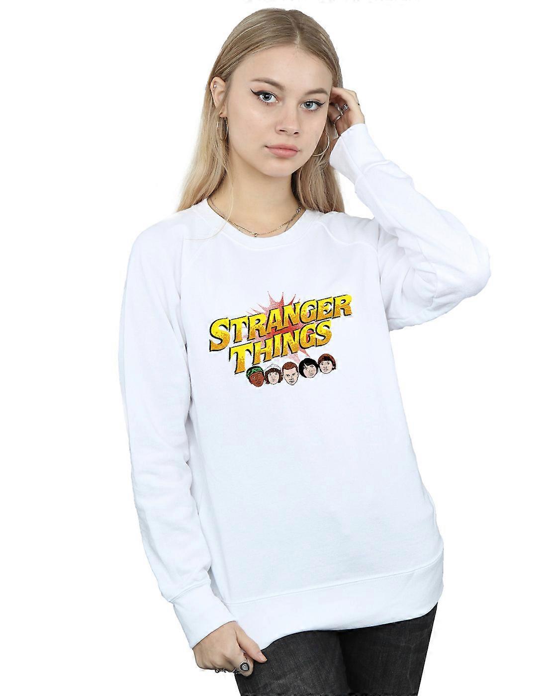 Netflix Women's Stranger Things Comic Heads Sweatshirt