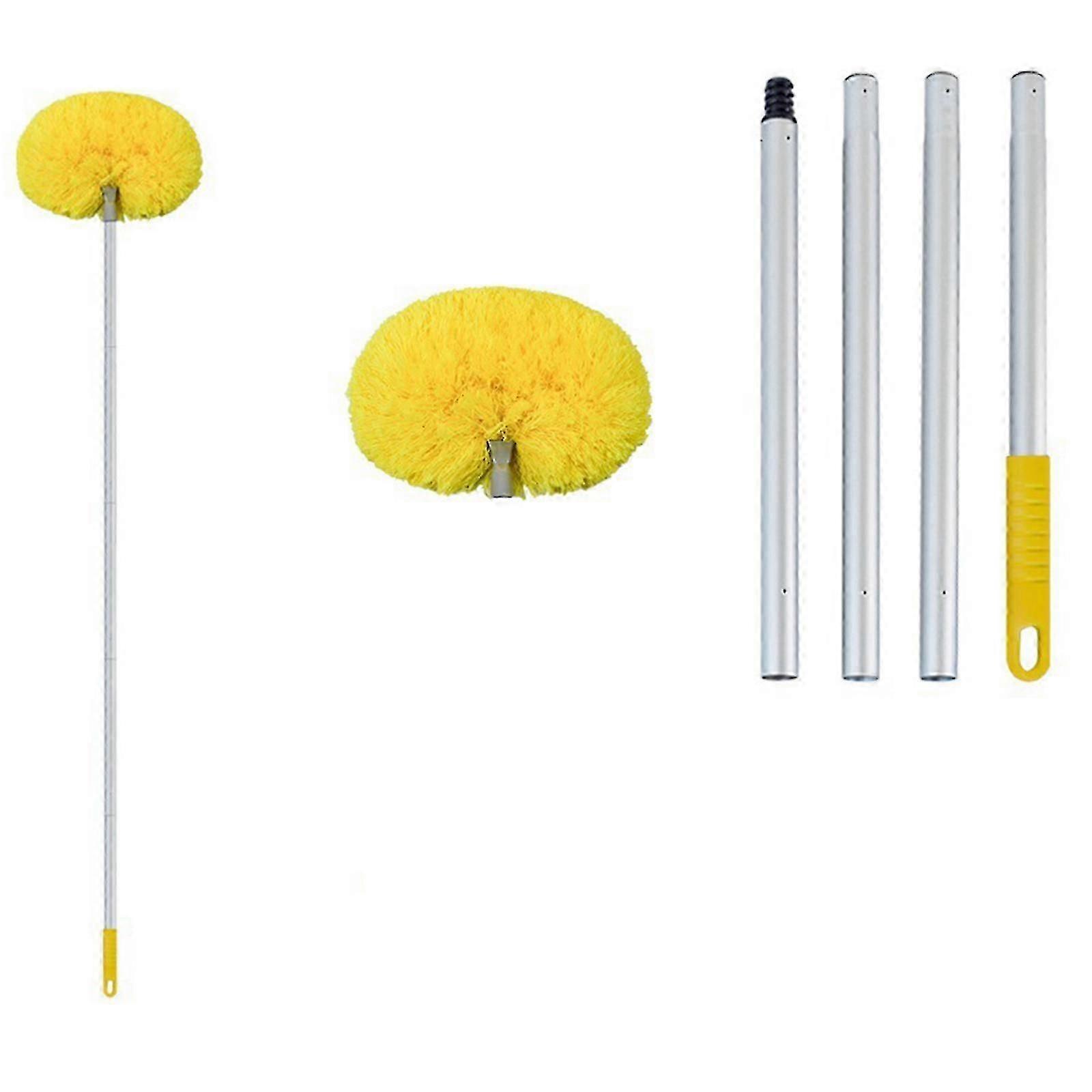 Ceiling Fan Cleaner Duster Reusable Microfiber CeilingFan Blade Removable Duster--yellow