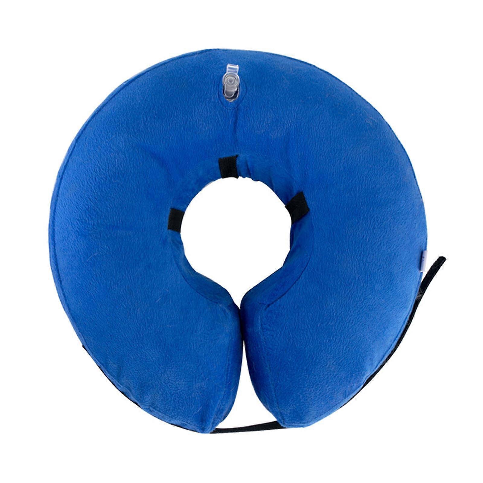 Adjustable Inflatable Pet Recovery Collar Soft Protective Dog Cone for PostSurgery Comfort