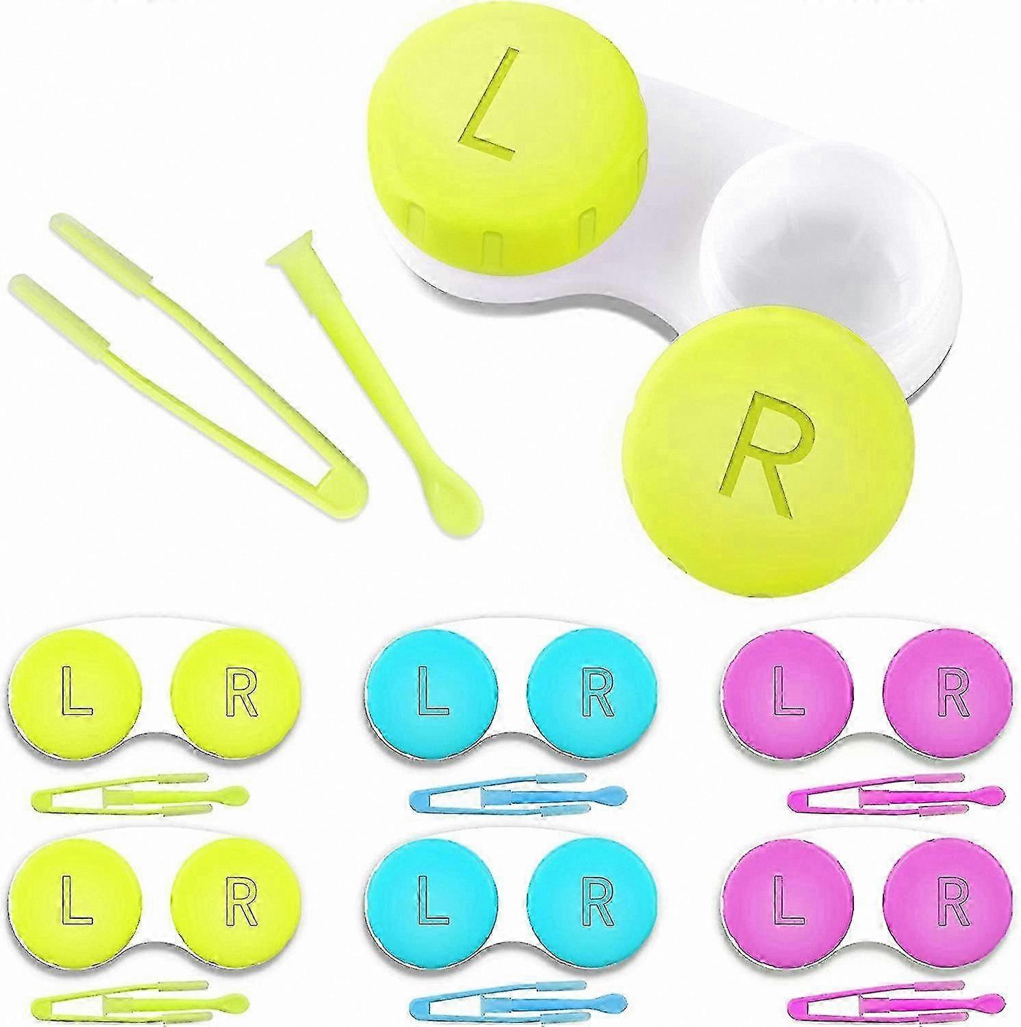 6-Pack Contact Lens Gift Set with 6-Pack Lens Solution Kit