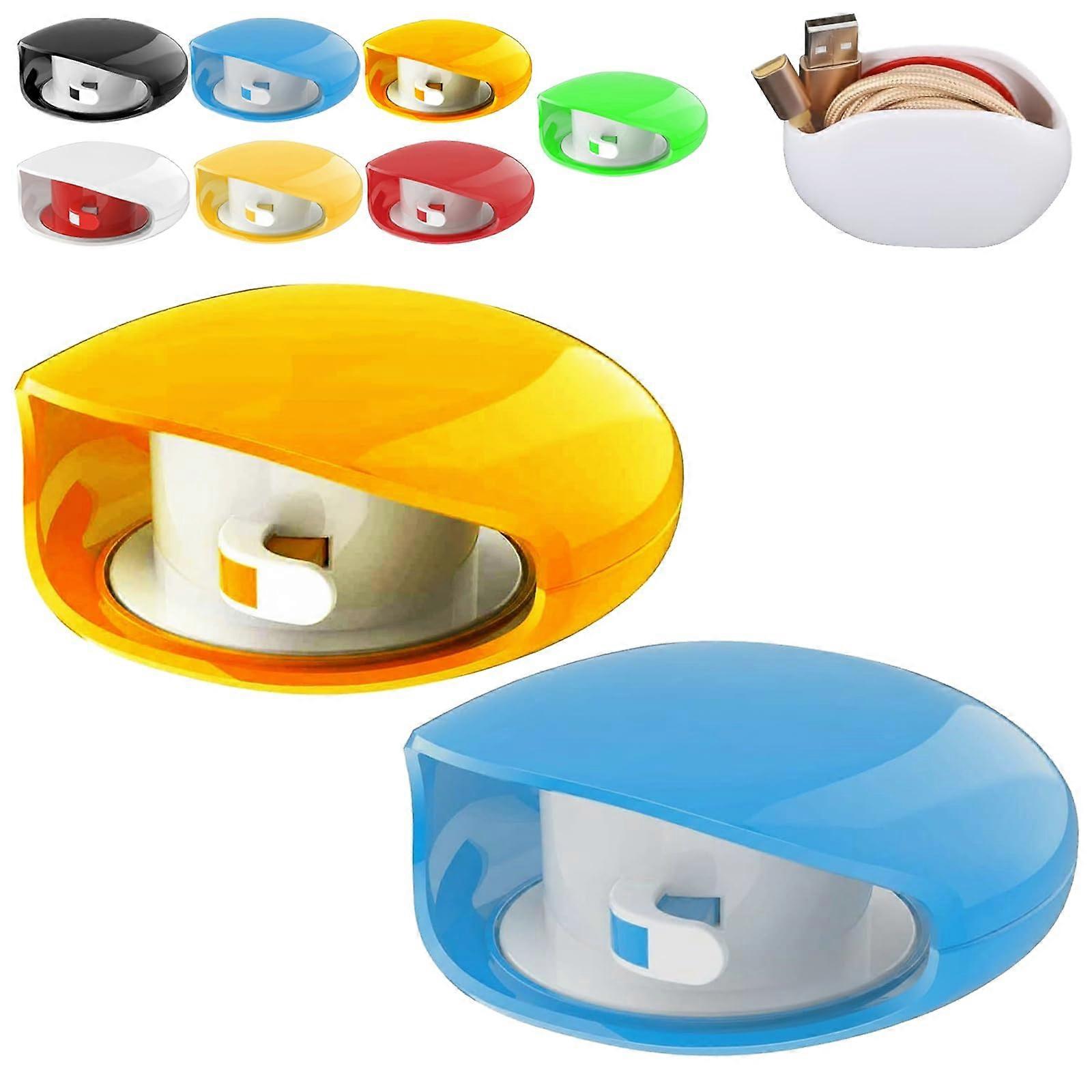 Retractable Cable Organizer with OnePull AutoRewind for USB and Headphones MIXA