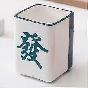 Chinese Ceramic Coffee Mug with Thick Durable Construction, Heat Resistant Fortune Design