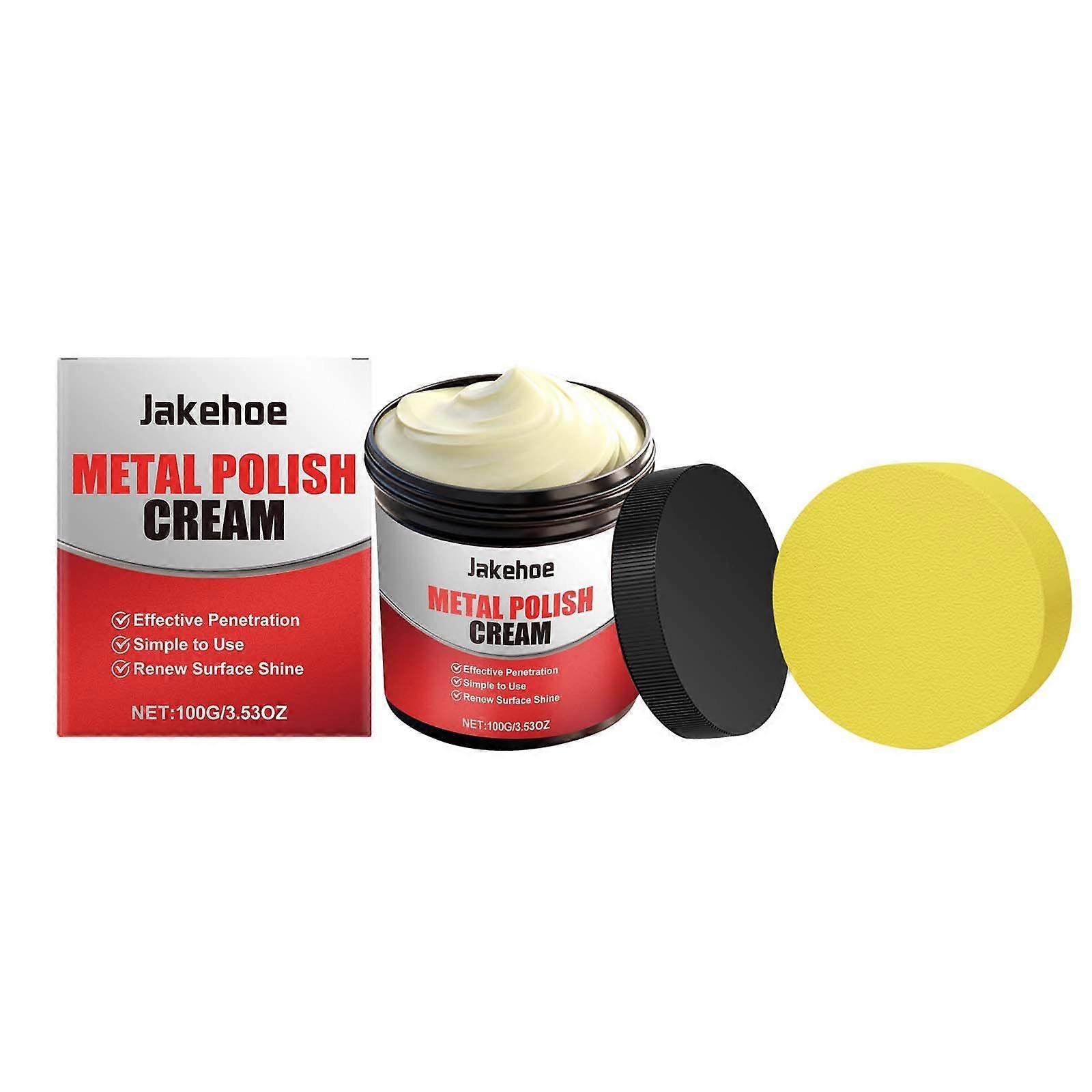 Metal Polishing Paste, Rust & Black Stain Remover, Kitchen & Metal Cleaner ,1set