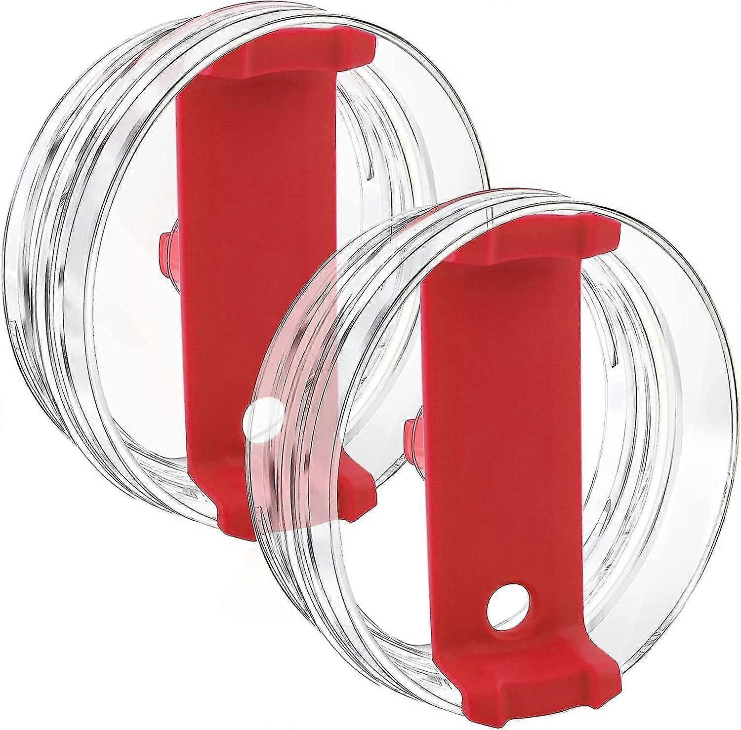 2stk 40 oz tumbler låg kompatibel Stanley, spildsikker stænkbestandige tumbler covers til Stanley og flere kaffekrus