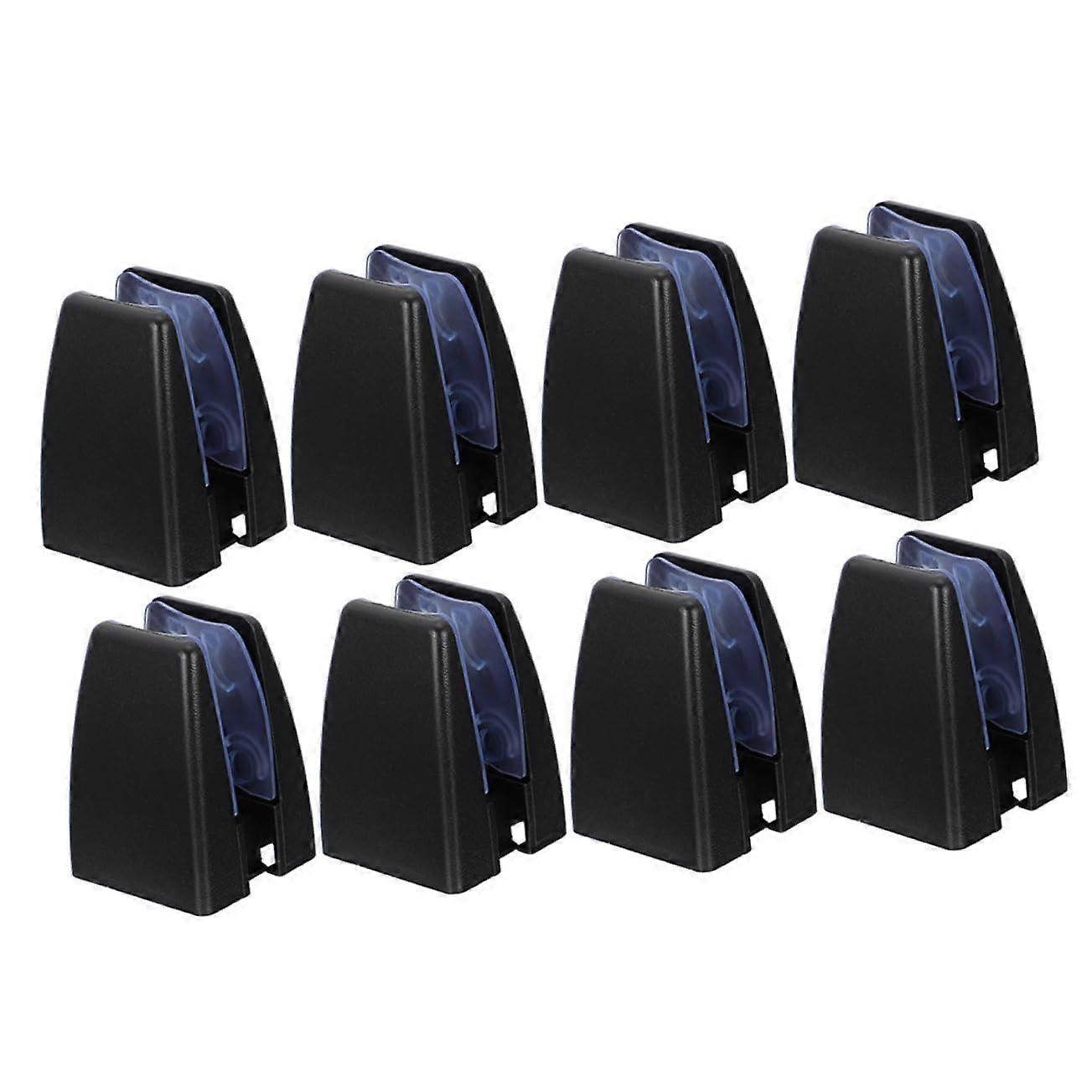 8pcs Glass Panel Desk Partition Clips with ABS Adjustable Shelf Brackets for Office Privacy Screens