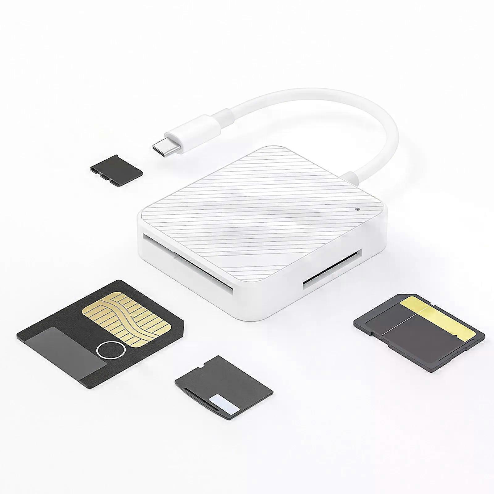 Multi-Function Phone OTG 4 in 1 Card Reader Type C USB-C Smart Media M2 SD SM XD Memory Cards Reader Adapter Read Simultaneously