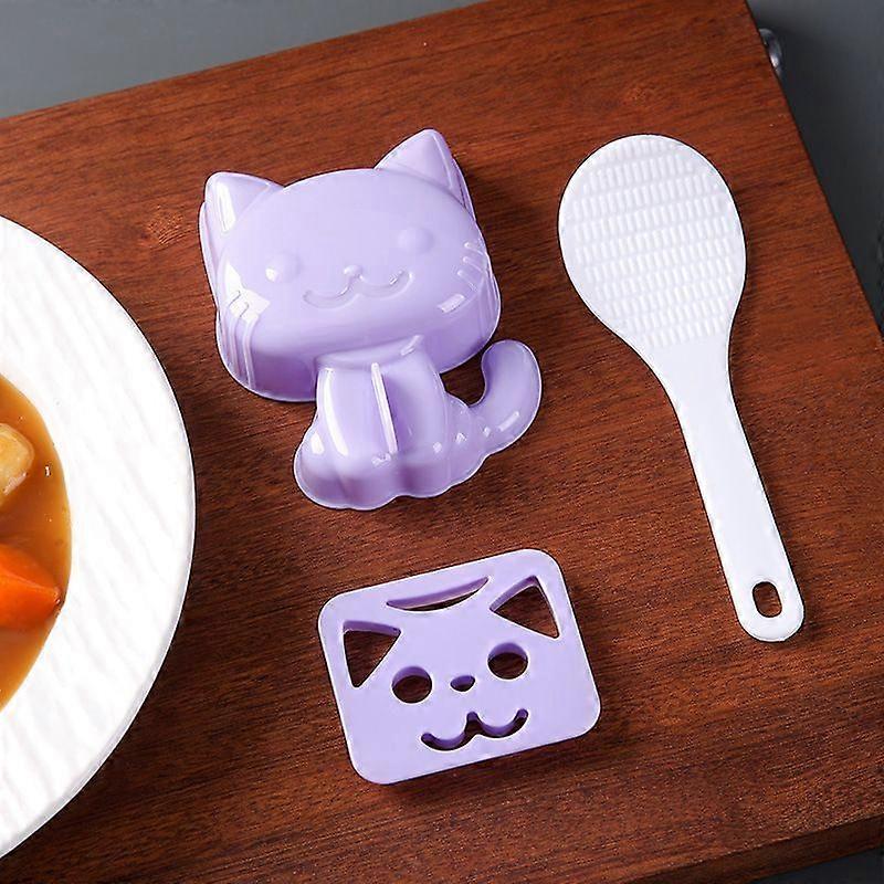 Rice ball mold cat curry mold