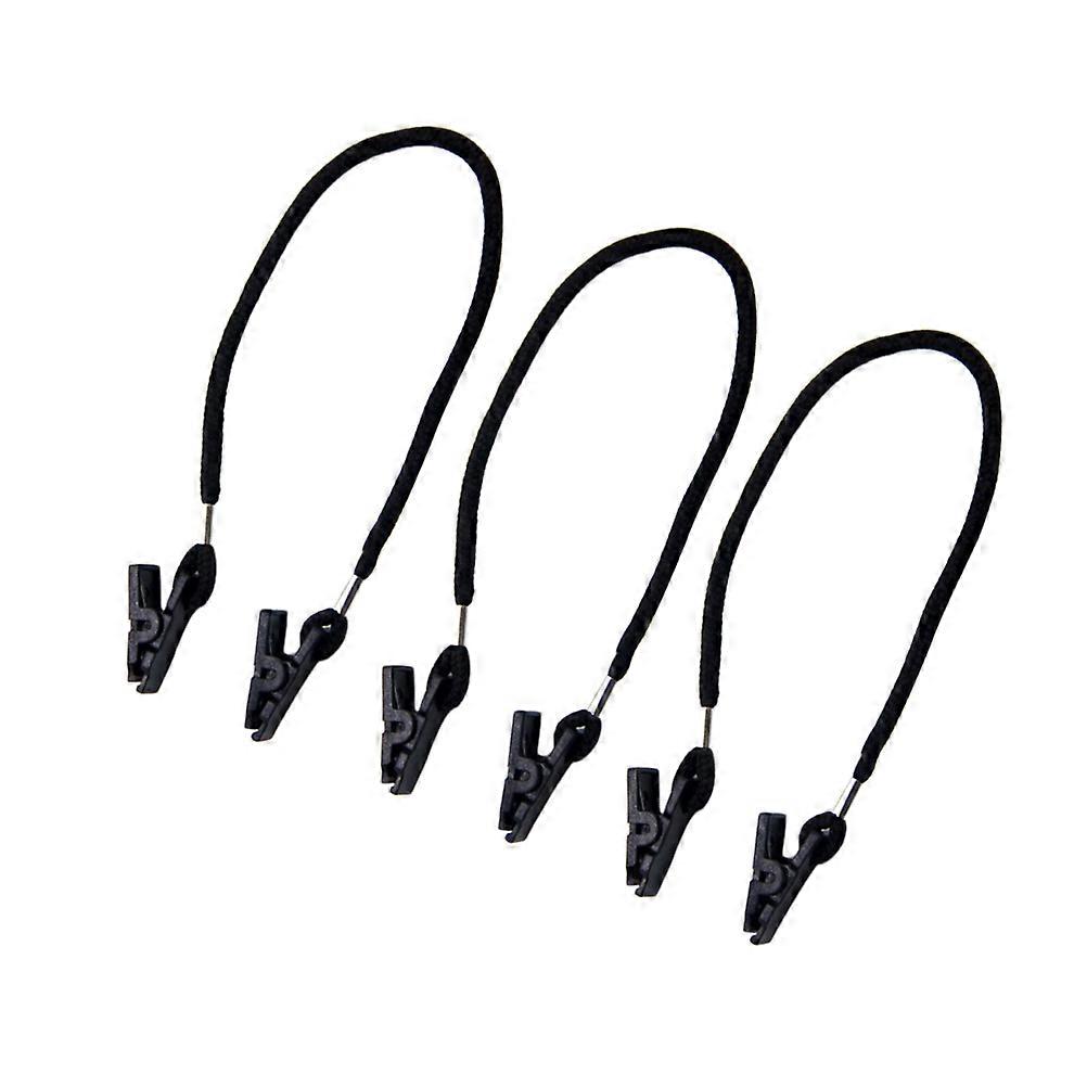 Multipurpose Nylon Strap for Fixing Use 3Pcs Outdoor Black Clip