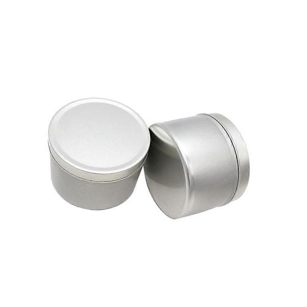 Tinplate Candy Boxes Small Round Silver Containers for Candy Storage 24Pcs