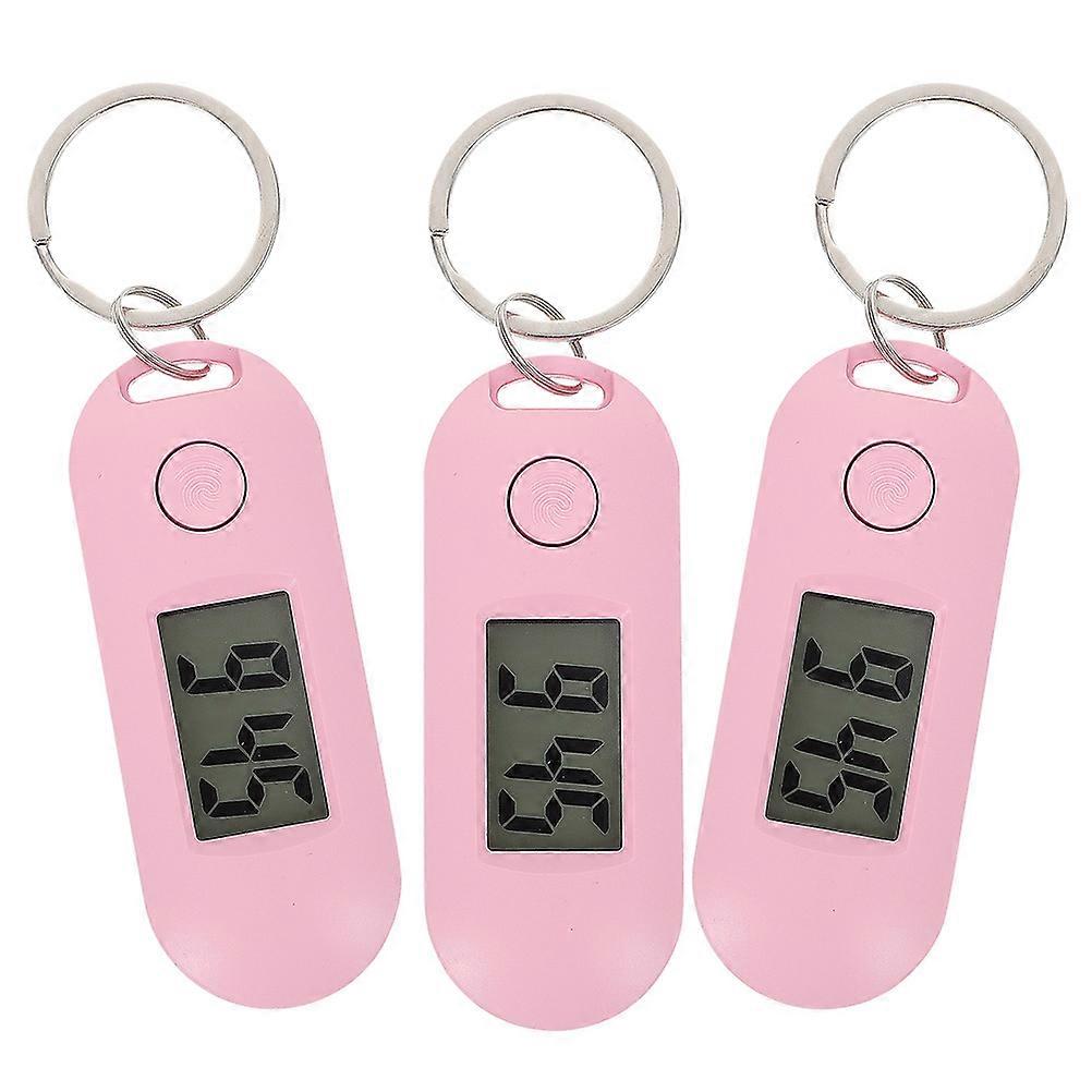 Students Candy Color Mute Keychain Digital Watch 3Pcs Collection