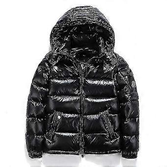25-26 2024 Chaqueta corta de plumas para hombre y mujer, gruesa, con capucha, holgada, a juego, para estudiantes coreanos, para estudiantes adultos
