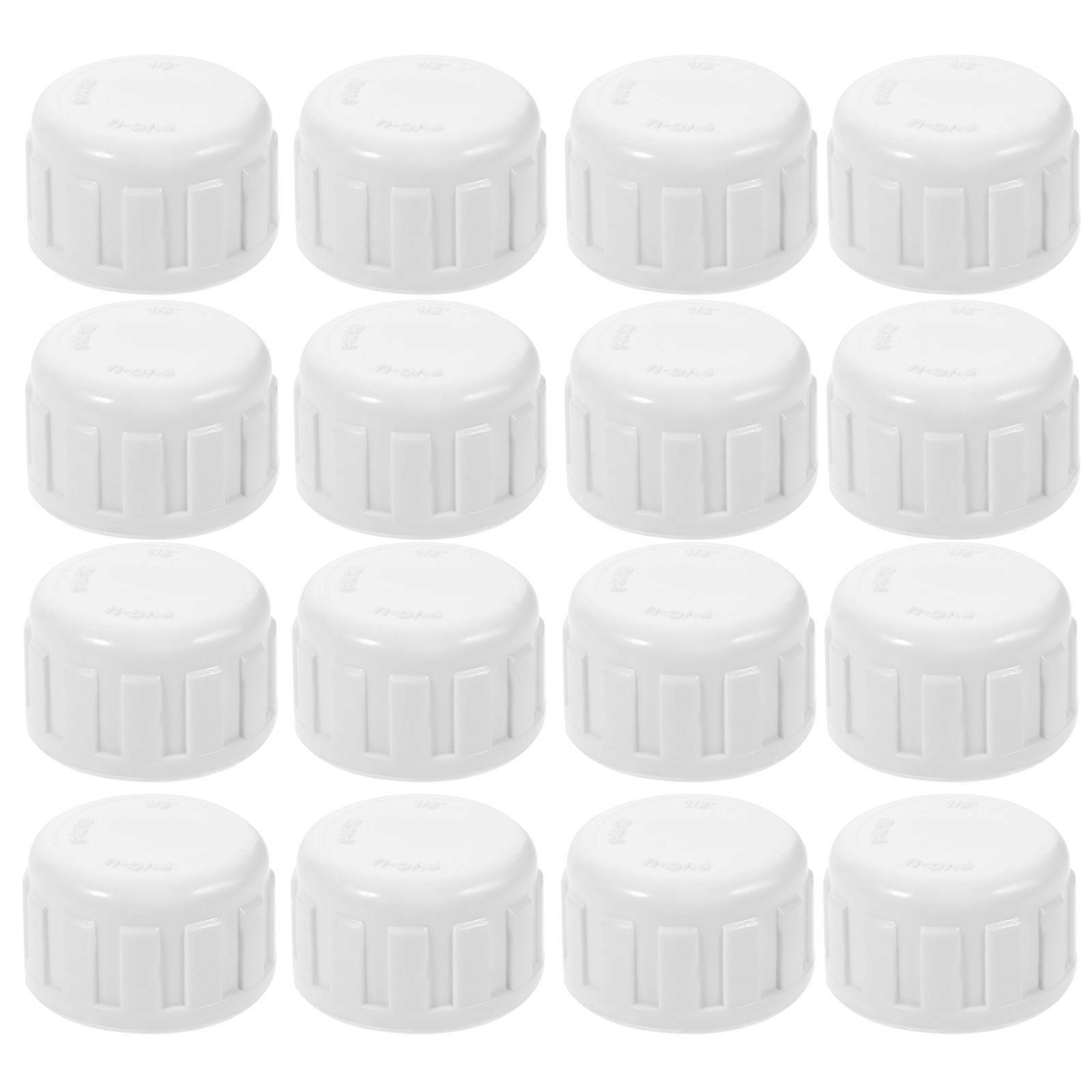 Durable PVC Fitting Saver End Cap for Irrigation Tubes 100Pcs