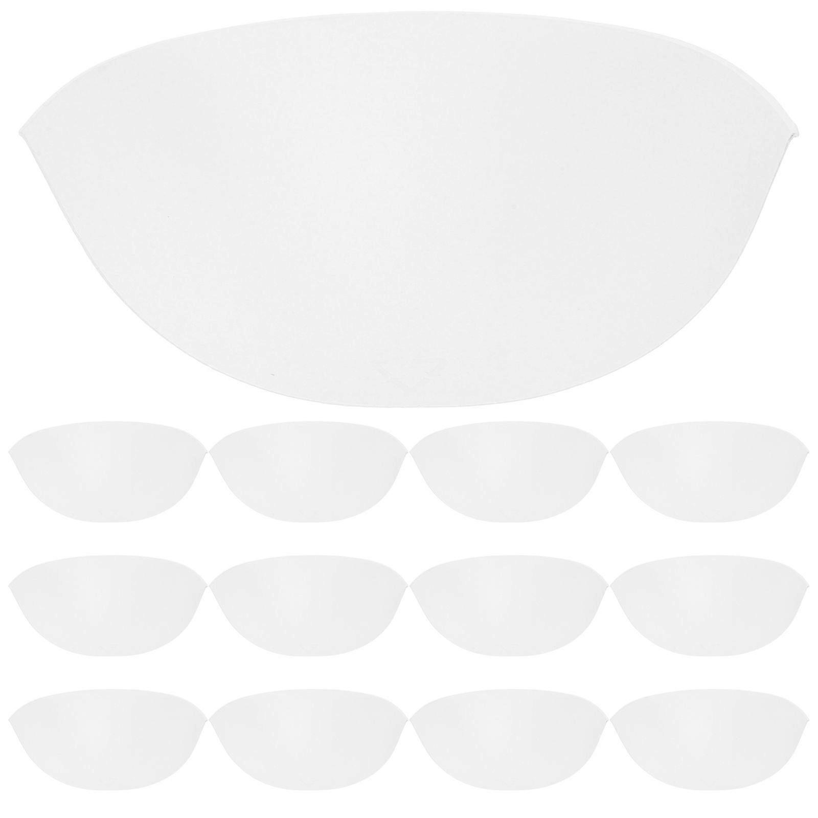 20Pcs Baseball Cap Inserts Baseball Crown Bump Cap Insert Hat Sweat Liner Hat Support Brim Hat Crown White