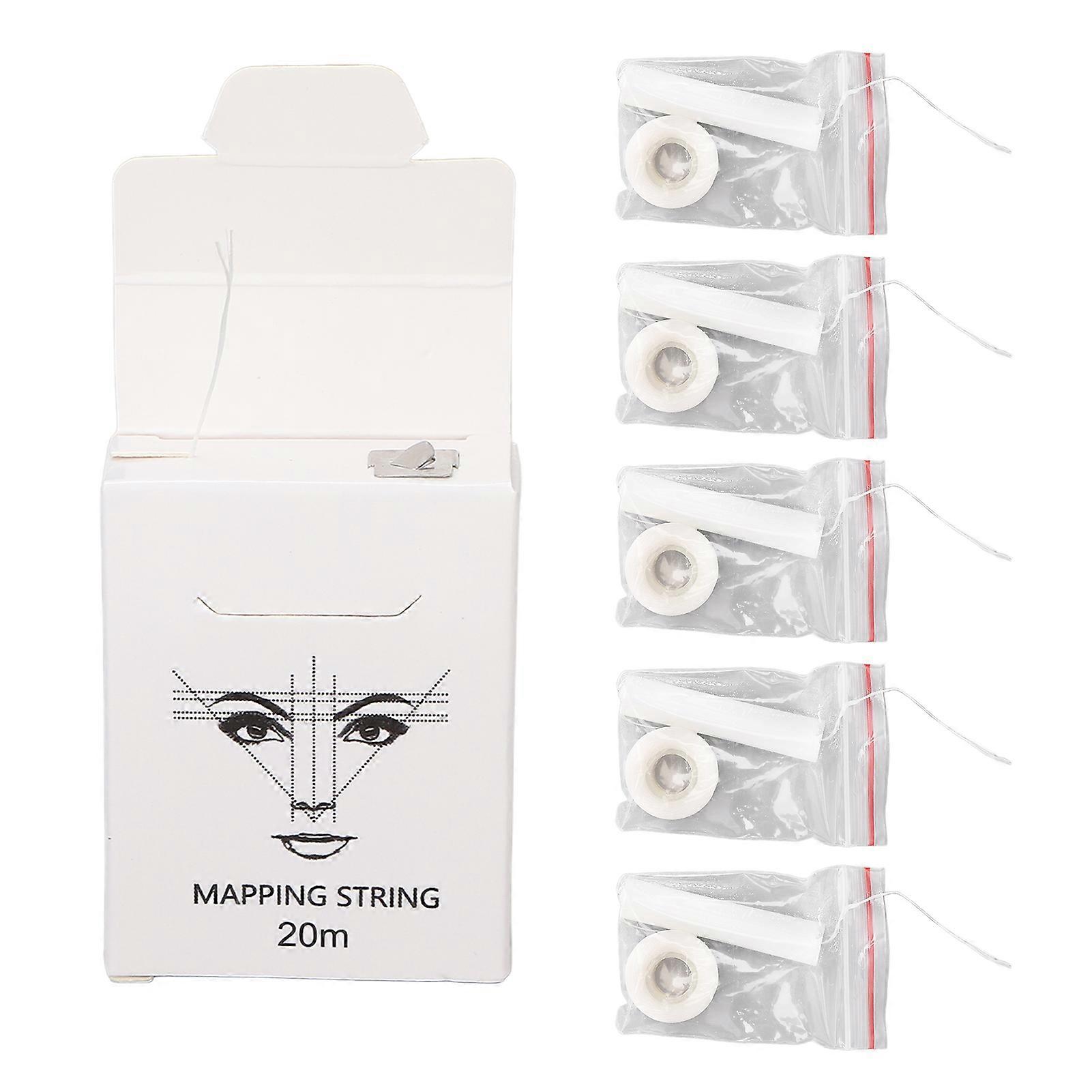 5pcs Professional Eyebrow Mapping String Set Symmetrical Eyebrow Microblading String Tool