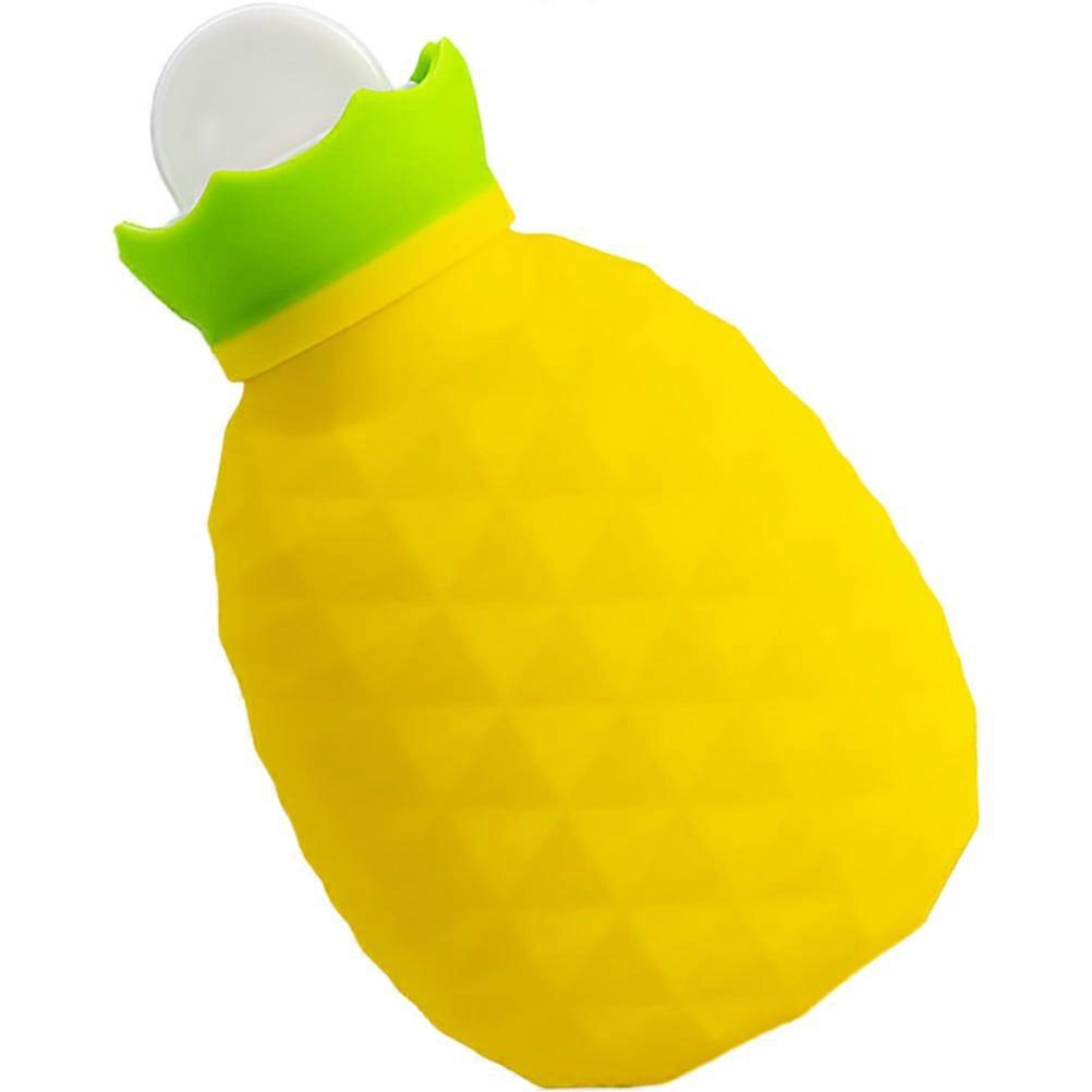 Silicone Hot Water Bag for Body Heating Multi-Function Pineapple Design