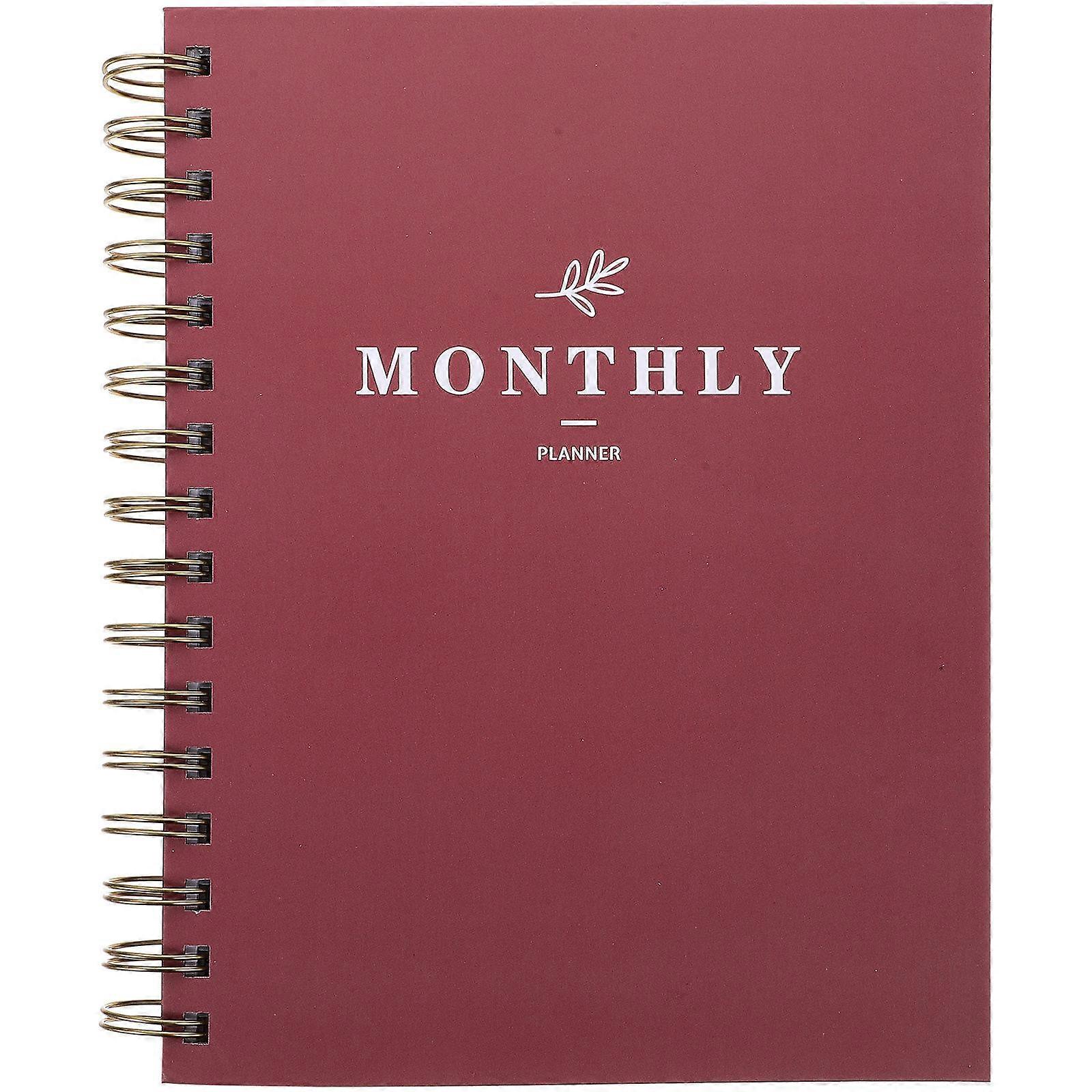 Planner Notebook for Monthly Schedule Recording Portable Notepad