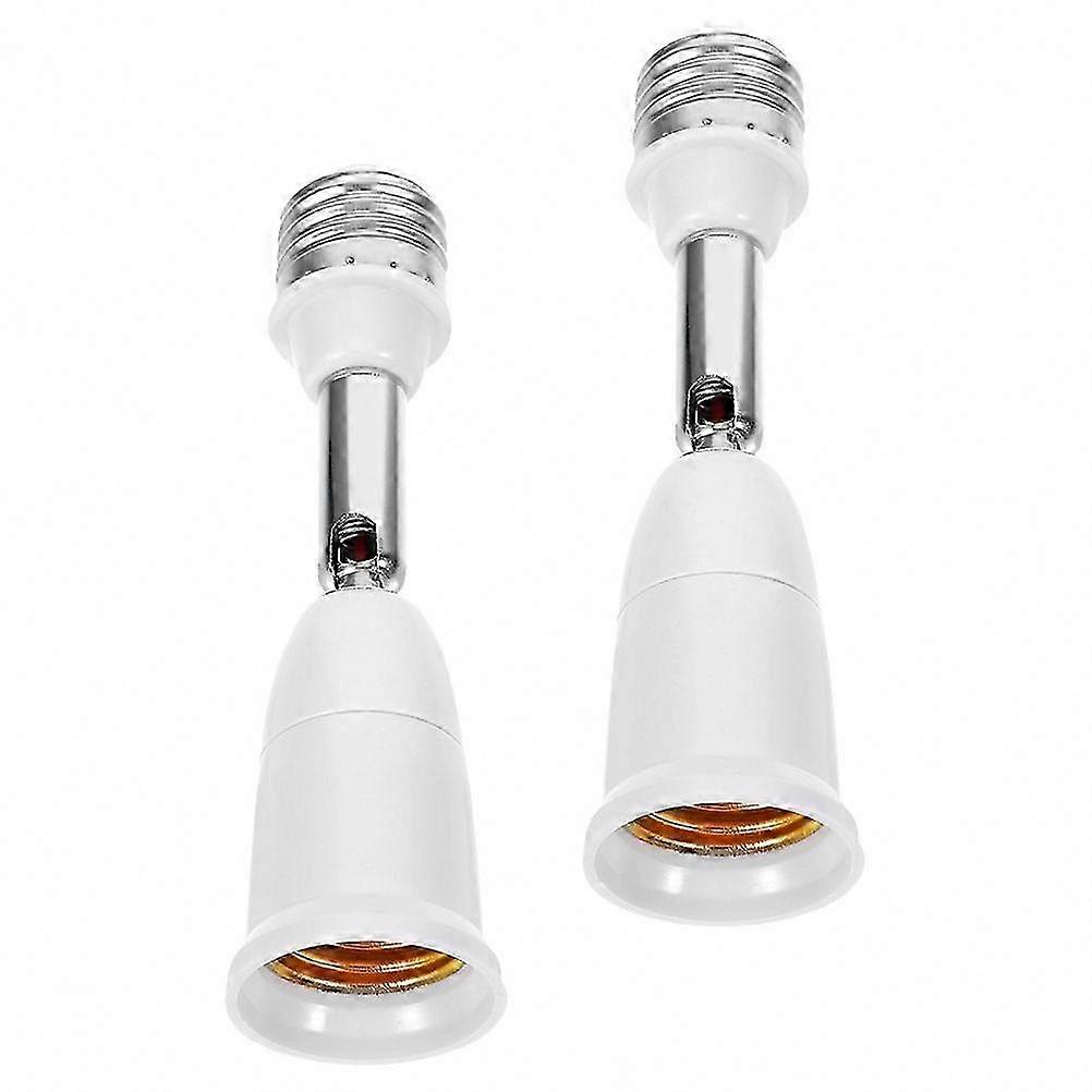E27 Lamp Holder Adapter with Adjustable Flexibility for Light Direction, 2-Pack Set