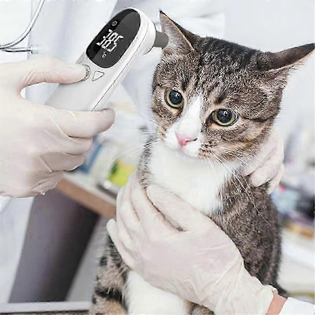 Termômetro eletrônico auricular sem contato para cães e gatos.