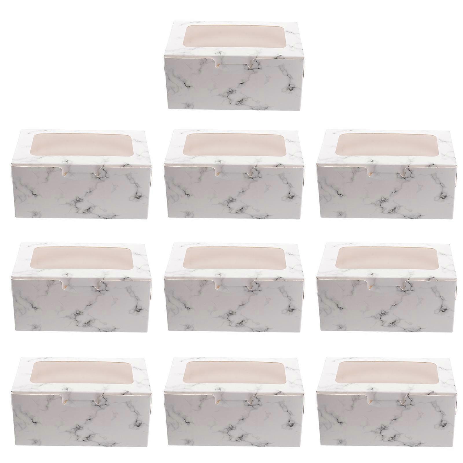 Cupcake Boxes Paper Cupcake Box for Storage 10Pcs White Gift Packaging