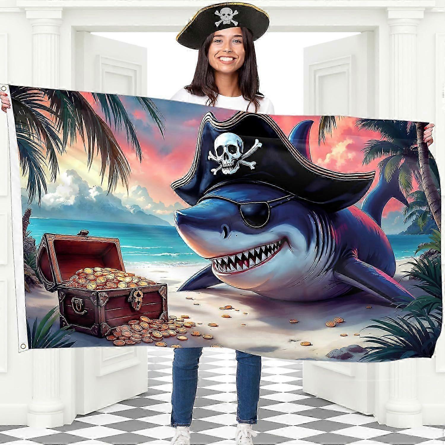 Pirate Shark Flag IW0726