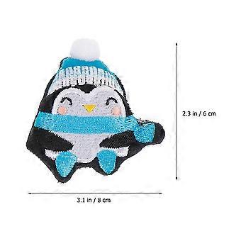 3Pcs Lovely Christmas Pet Plush Toy Cat Dog Biting Toy Pet Supplies (Penguin Snowman Christmas Tree)