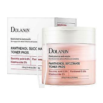 Red Succinic Acid And Panthenol Infused Gel Cotton Pads Clean And Balance Facial Skin, Wiped On Clean Face At Home For Daily Morning And Night Gentle 