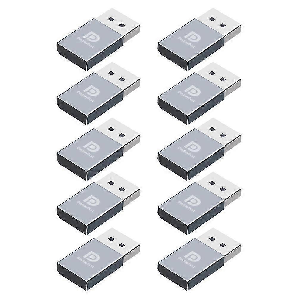 10Pcs 4K Displayport Dummy Plug DP Virtual Display Adapter EDID Headless Ghost Emulator Graphics Vi