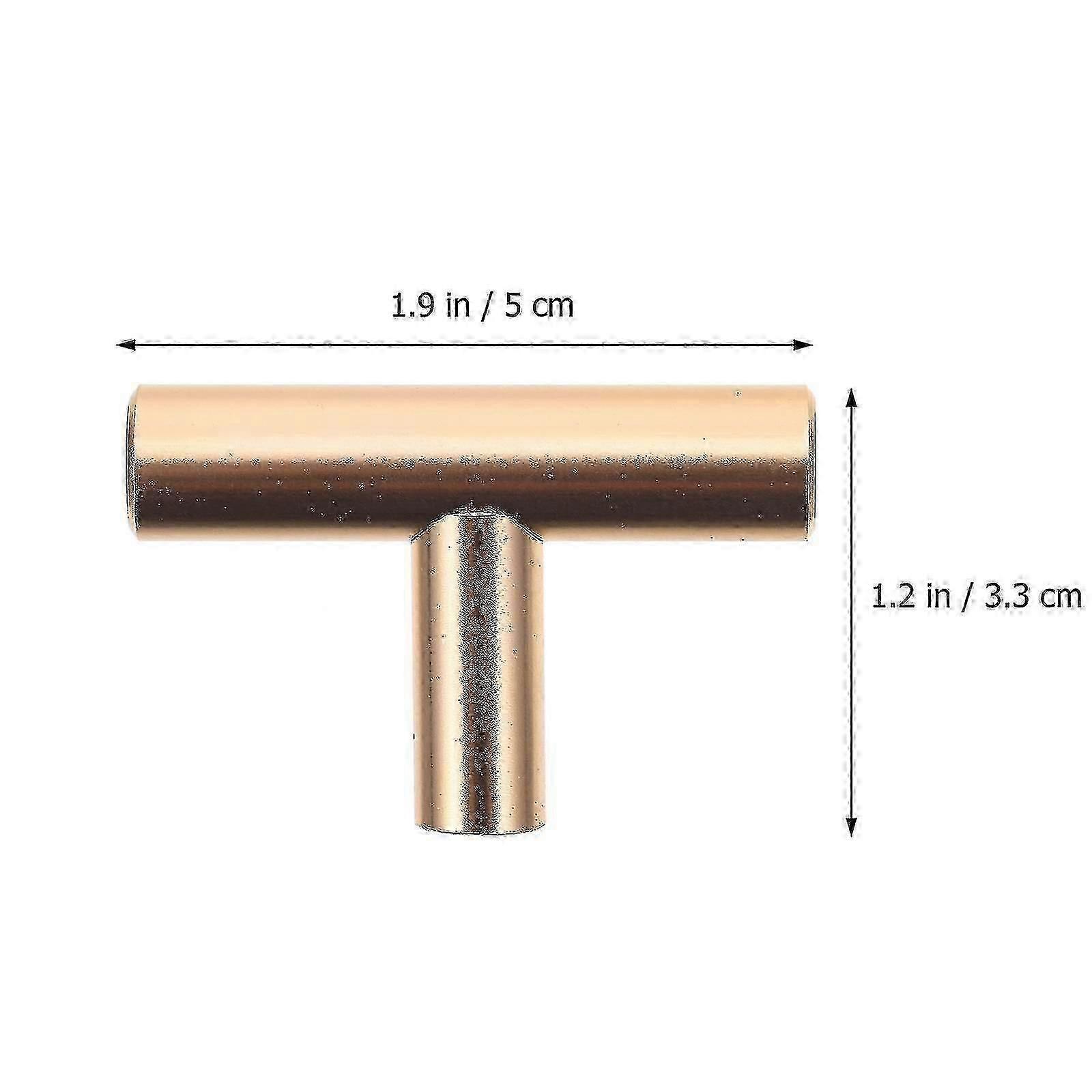 5pcs Single Hole Drawer Pulls Handle Modern T Bar Pull Knobs Cupboard Hardwares