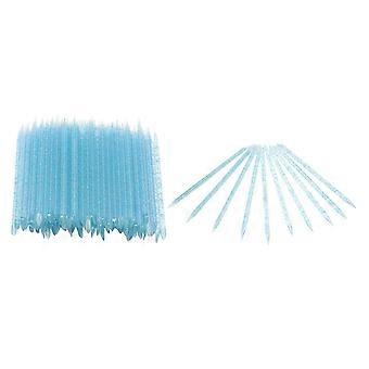 100stk neglepleje Cuticle Pusher Død hudfjernelse manicure Pedicure Cuticle Cleaning SticksBlue