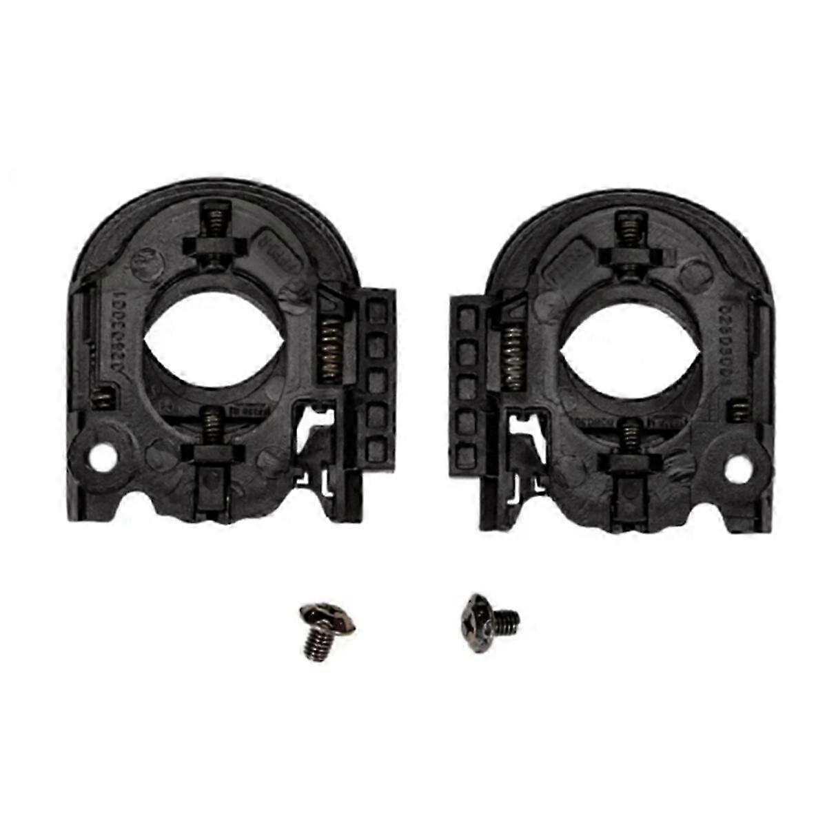Shield Base Pair with Screws, Compatible with Thunder 4 Helmet, Left Right, Black Plastic