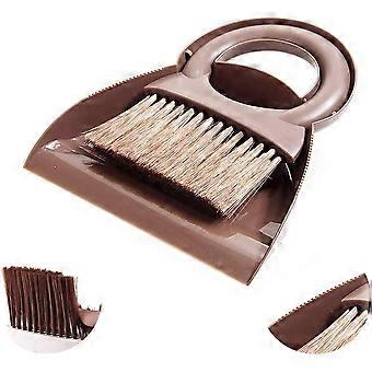 Dustpan and Brush Set, Cute Cleaning Helper/Mini Sweeper with Hand Broom Brush, 2-in-1 Dust Pan for Kids Toys Pets Camping Table Car Kitchen Bathroom 