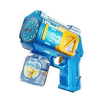 Kids Cartoon Bubble Maker Machine met Licht 10 Gaten Draagbare Peuters Handheld Automatische Bellenblazer Speelgoed Jongens Meisjes Verjaardagscadeau