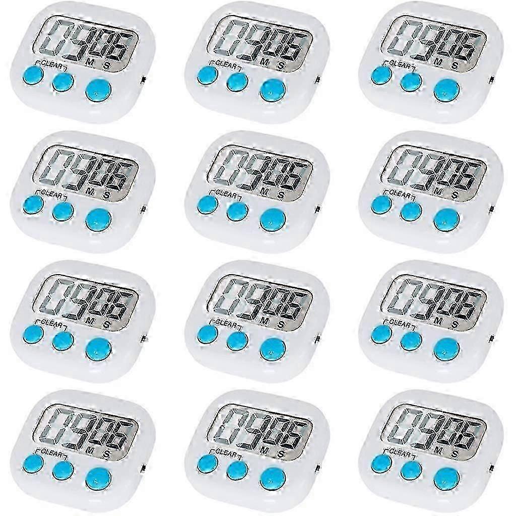 12 Pack Digital Kitchen Timer With On/off Switch, Loud Alarm cy SD