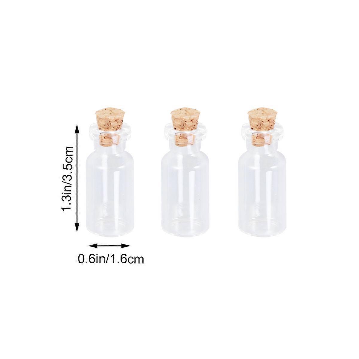 Glass Test Tubes Clear Multi-Function Separation Bottles with Caps 75Pcs