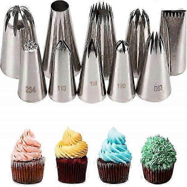 Cake decorating piping tips, large size, suitable for beginners and chefs