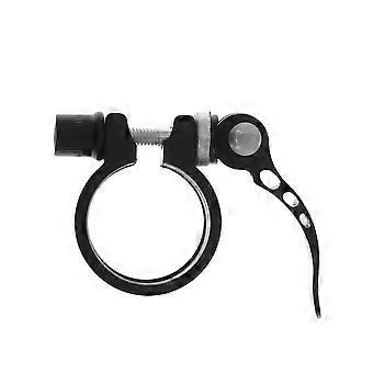 34.9mm Aluminum Alloy Cycling Bike Quick Release Seatpost Clamp (Black)