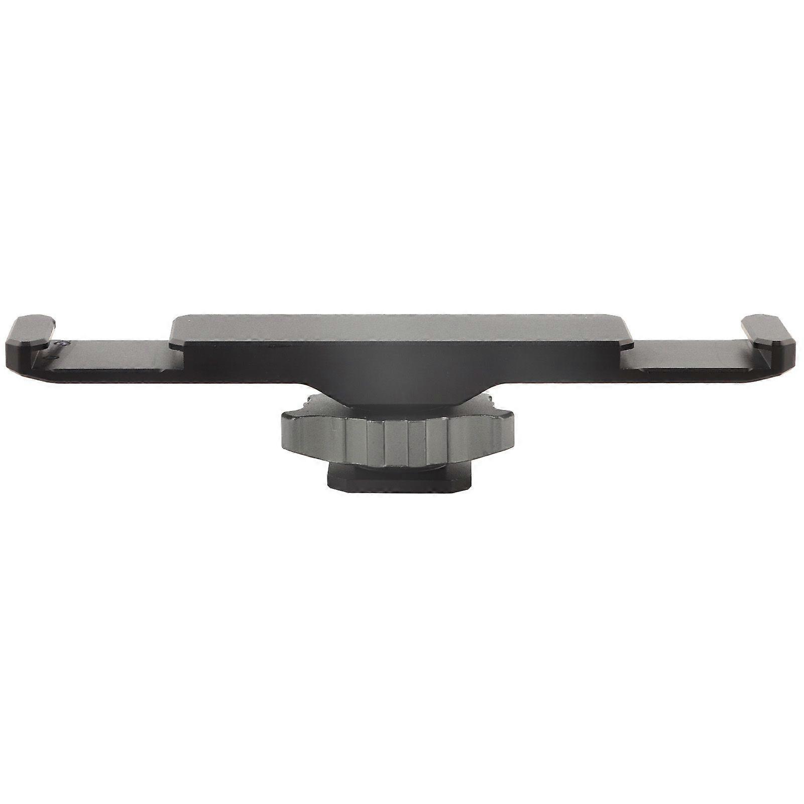 Dual Bracket Cold Shoe Mount Extension Bar Compatible With LED Video Light Microphone Live Streaming