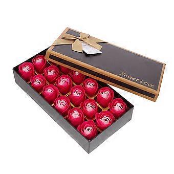 Romantic Rose Soap Flower for Gift 18Pcs Red Valentine Celebration