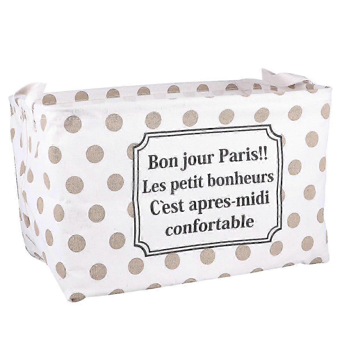 Canvas Basket Storage Container Multi-Function Organizer 3Pcs for Home