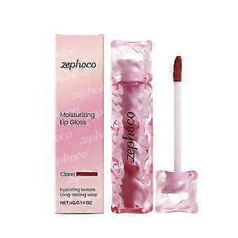 Zephoco Moisturizing Lip Glaze (Wine Red) Natural Brightness, Light Moisturizing, Beautiful Makeup, Daily Lip Glaze
