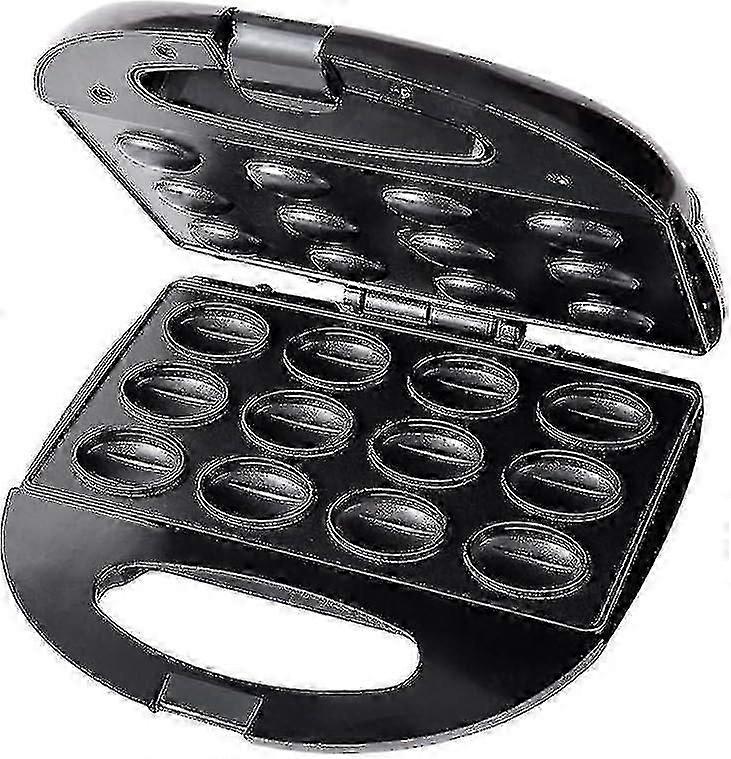 12 Electric Walnut Waffle Maker, Multi-functional Homemade Fruit Drying Machine, Pine Nut Maker, Small Walnut Machine, Peanut, Hazelnut (black)