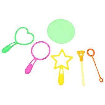 Bubble Wand Toy 6Pcs Bubble Maker Blower Set for Kids Outdoor Fun