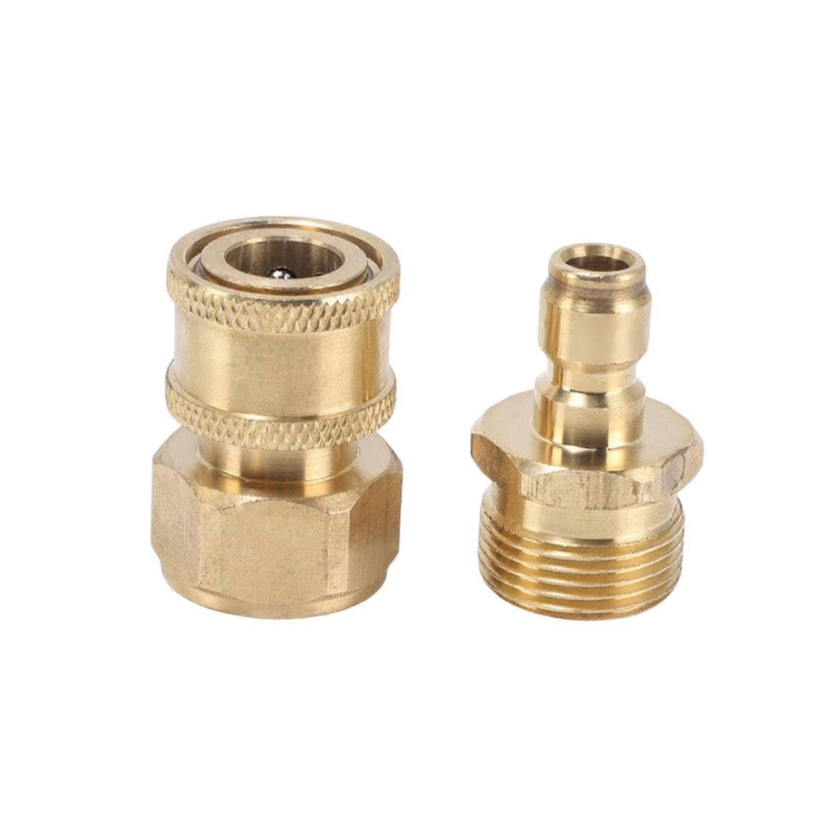 Pressure Washer Fitting Leak-Resistant Quick Connector Threaded Hose Adapter for