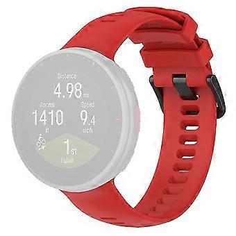 Tipo D para Polar Vantage V2 Silicona de color sólido a prueba de sudor correa de reloj de repuesto