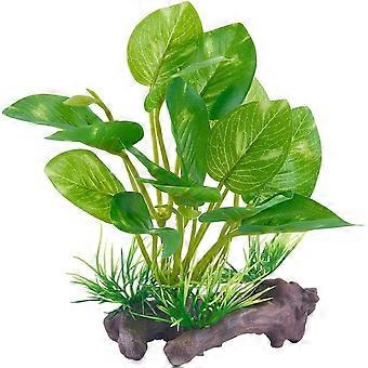 Aquarium Artificial Plastic Plant Decorations Realistic Reptile Amphibian Habitat Hideout Plant Betta Fish Tank Accessories Small Large Fish 4.7x3.8in